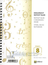 Kroužkový notový blok A5